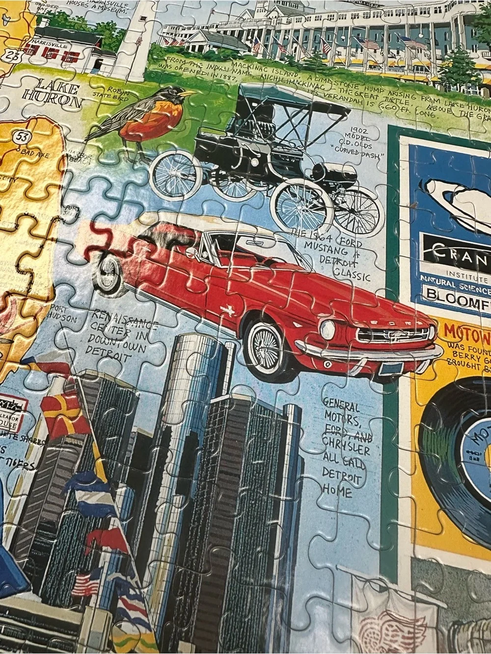 White Mountain - Michigan Great Lake State -1000 Piece Puzzle 1997 100% Complete
